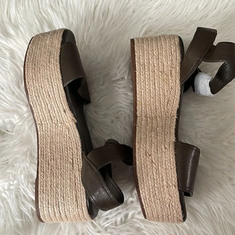 FRANCO SARTO LEATHER ESPADRILLES NWOT SIZE 8.5